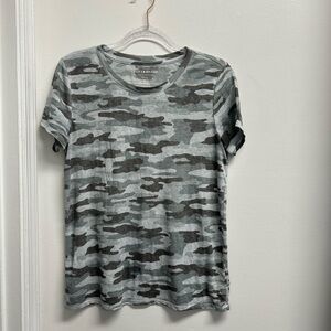 Lucky Brand Gray Camouflage T-Shirt